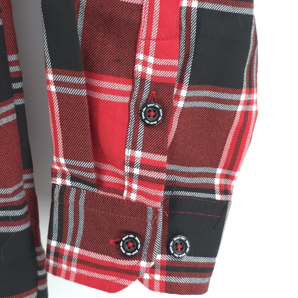 Dixxon Flannel Shirt Snap On Tools Edition  Rare Mens Medium Long Sleeve Button - Picture 3 of 10